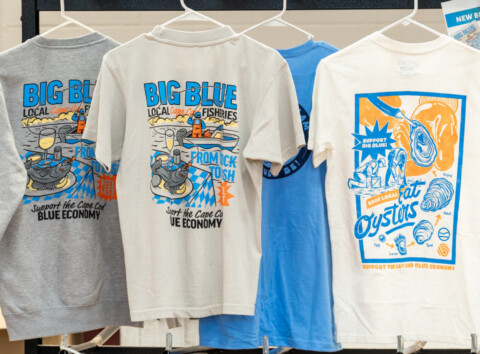 Cape Cod Blue Economy Fondation "Big Blue" merch in collaboration with Cape Clasp.