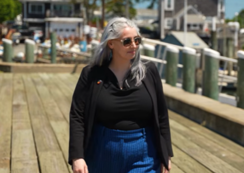 Katy at the dock