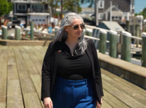 Katy at the dock